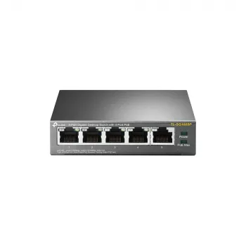 TP-Link 5-Port Gigabit Desktop PoE Switch mit 4 Ports, Unmanaged, Gigabit Ethernet (10/100/1000), Power over Ethernet (PoE)