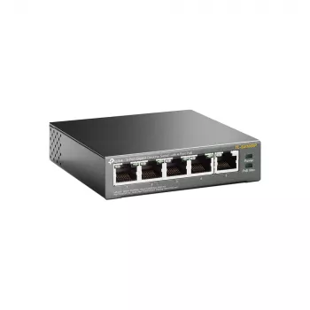 TP-Link 5-Port Gigabit Desktop PoE Switch mit 4 Ports, Unmanaged, Gigabit Ethernet (10/100/1000), Power over Ethernet (PoE)