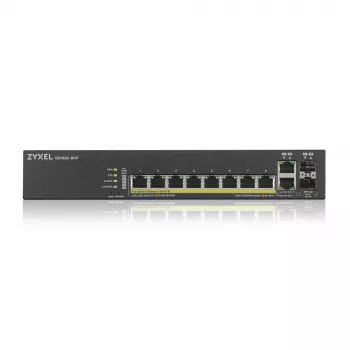 Zyxel GS1920-8HPV2 Managed Gigabit Ethernet (10/100/1000) Power over Ethernet (PoE) Schwarz