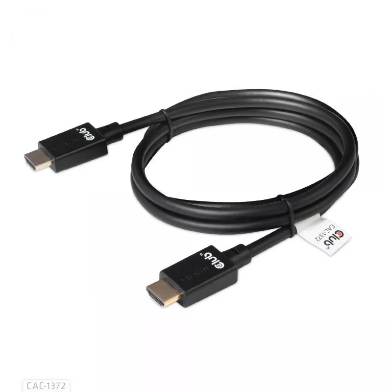 CLUB3D Ultra High Speed HDMI 4K120Hz, 8K60Hz zertifiziertes Kabel 48 Gbit/s M/M 2 m