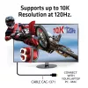 CLUB3D Ultra High Speed HDMI 4K120Hz, 8K60Hz zertifiziertes Kabel 48Gbps M/M 1 m/3.28 ft