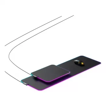 Gaming-Mauspad STEELSERIES QcK Prism Cloth XL — Tuchoberfläche, 900×300 mm, 4 mm Dicke, RGB-Hintergrundbeleuchtung