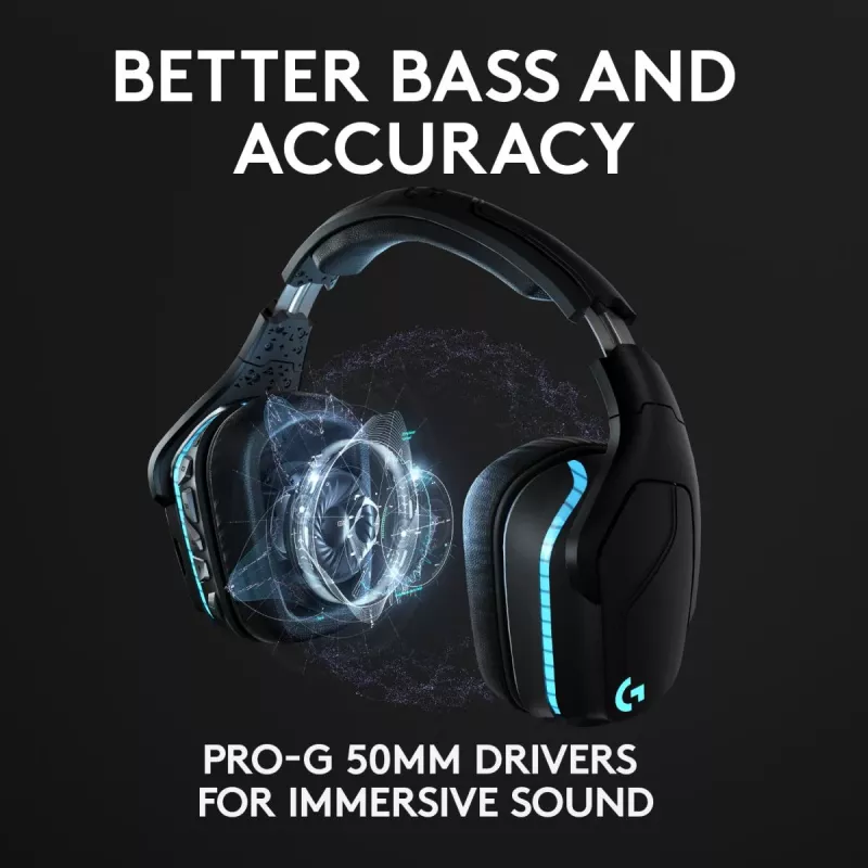 LOGITECH G935 Wireless 7.1 Surround Sound Lightsync Gaming-Headset – 2,4 GHz