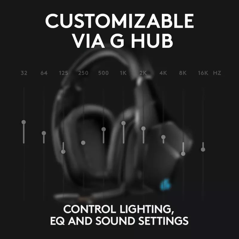 LOGITECH G935 Wireless 7.1 Surround Sound Lightsync Gaming-Headset – 2,4 GHz