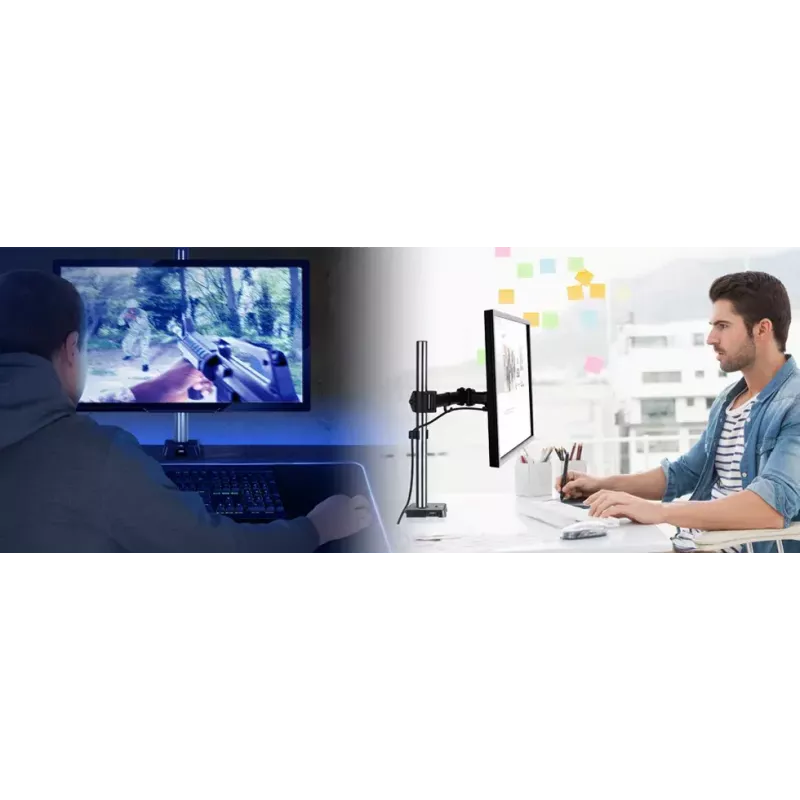 ARCTIC Z1 (Gen 3) - Monitorarm zur Tischmontage mit USB-Hub