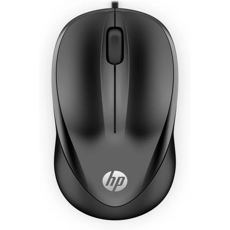 HP Kabelmaus 1000, beidhändig, USB Typ-A, 1200 DPI, Schwarz