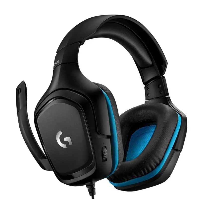 LOGITECH G432 - USB / 3.5mm - Game-Headset - 7.1 Surround - Blau