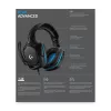 LOGITECH G432 - USB / 3.5mm - Game-Headset - 7.1 Surround - Blau