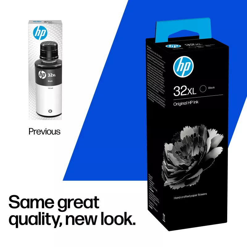 HP 32XL 135-ml Schwarz Original Tintenflasche, Schwarz, Malaysia, 15 - 35 °C, 15 - 35 °C, 20 - 80 %, 1 Stk.
