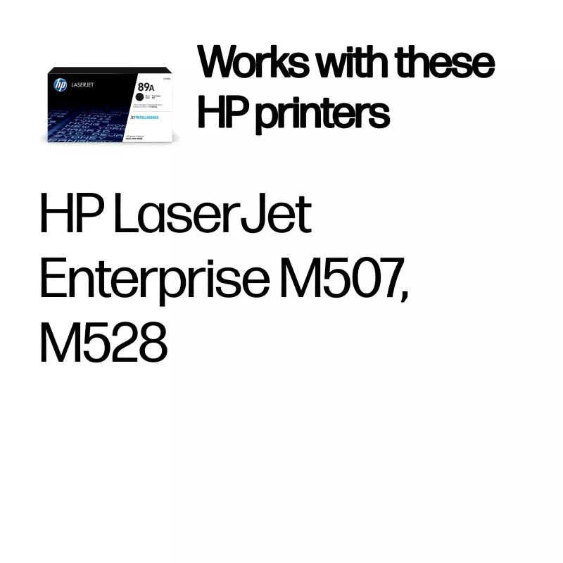 HP 89A Original LaserJet Tonerkartusche, Schwarz