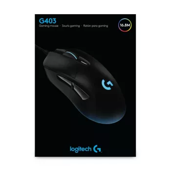 LOGITECH G403 Hero Gaming-Maus USB Schwarz EWR2