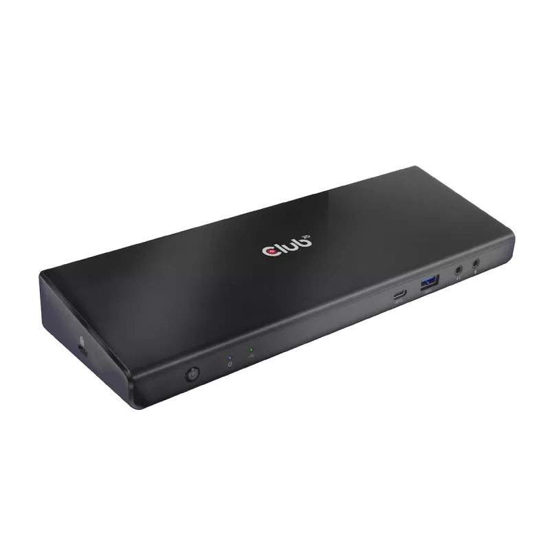 CLUB3D CSV-1562 ist eine USB3.2 Gen1 Type-C Universal Triple 4K30Hz Lade-Dockingstation und DisplayLink® zertifiziert. Die universelle Lade-Dockingstation