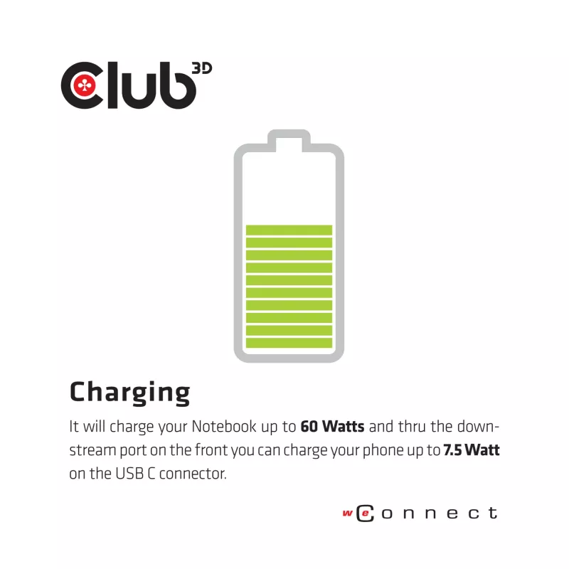 CLUB3D CSV-1562 ist eine USB3.2 Gen1 Type-C Universal Triple 4K30Hz Lade-Dockingstation und DisplayLink® zertifiziert. Die universelle Lade-Dockingstation