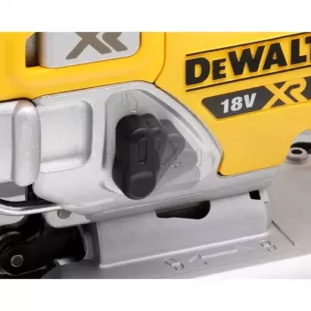 Stichsäge DeWALT DCS334NT-XJ kabellos 18V, Hub 2,6 cm, Schnitttiefe Holz 135 mm, Neigung 0–45°, Top-Handle, Softgriff