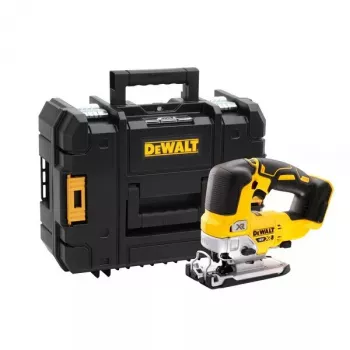 Stichsäge DeWALT DCS334NT-XJ kabellos 18V, Hub 2,6 cm, Schnitttiefe Holz 135 mm, Neigung 0–45°, Top-Handle, Softgriff