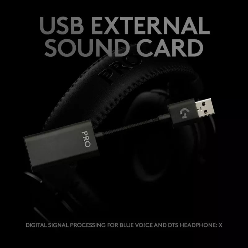 LOGITECH G Pro X Gaming-Headset - 3,5 mm - Schwarz