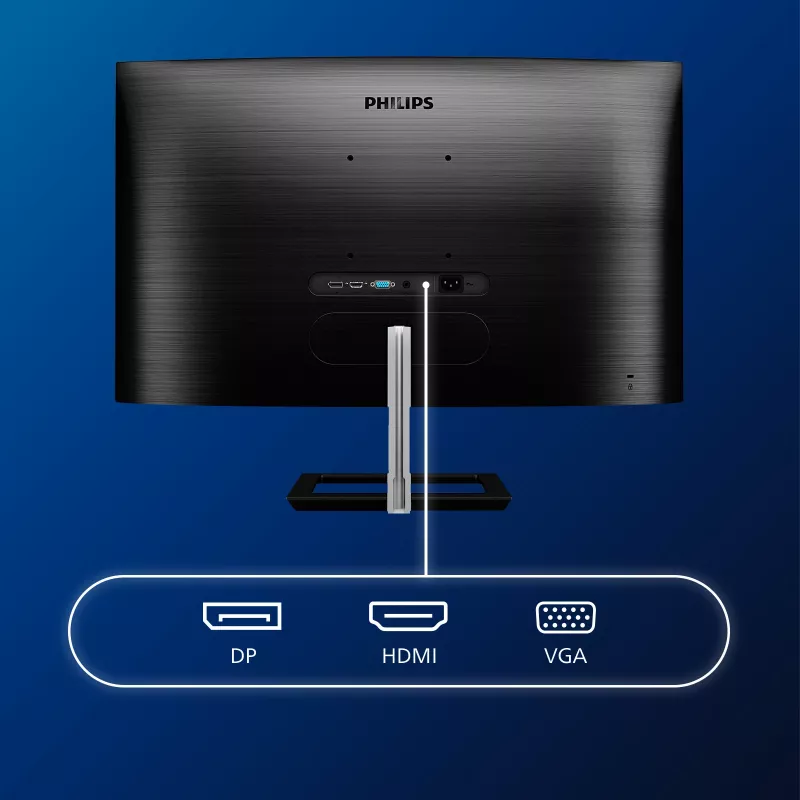 Philips E Line 322E1C/00 Computer Monitor 80 cm (31,5 Zoll) 1920 x 1080 Pixel Full HD LCD Schwarz