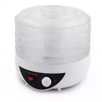 Dörrautomat ESPERANZA EKD002 – 5 Einschübe, 250 W, einstellbarer Thermostat, maximale Temperatur 75 °C, durchscheinendes Weiß