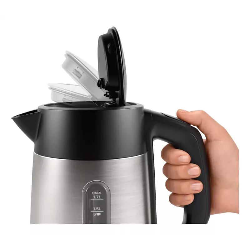 Bosch TWK4P440 Wasserkocher 1.7 L 2400 W Schwarz, Edelstahl