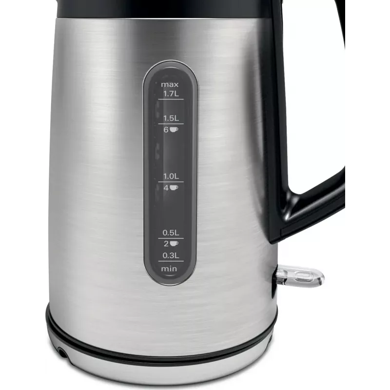 Bosch TWK4P440 Wasserkocher 1.7 L 2400 W Schwarz, Edelstahl