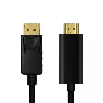 Videokabeladapter LogiLink CV0128 3 m DisplayPort HDMI Typ A Schwarz