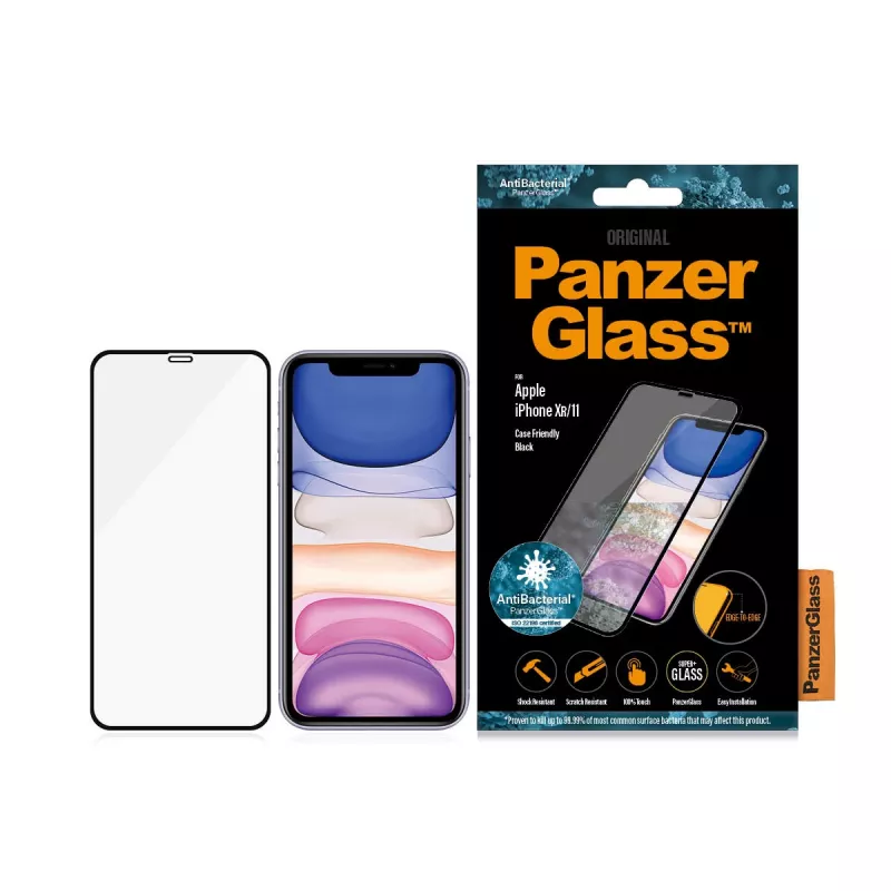 PanzerGlass Displayschutzfolie Apple iPhone 11 XR Edge-to-Edge
