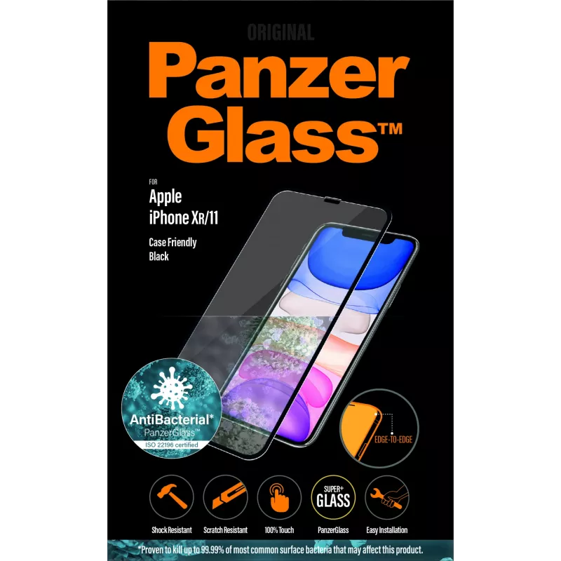 PanzerGlass Displayschutzfolie Apple iPhone 11 XR Edge-to-Edge