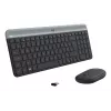 LOGITECH Slim Wireless Keyboard And Mouse Combo Mk470 - Graphite Qwerty Dansk/ Norsk/ Svenska