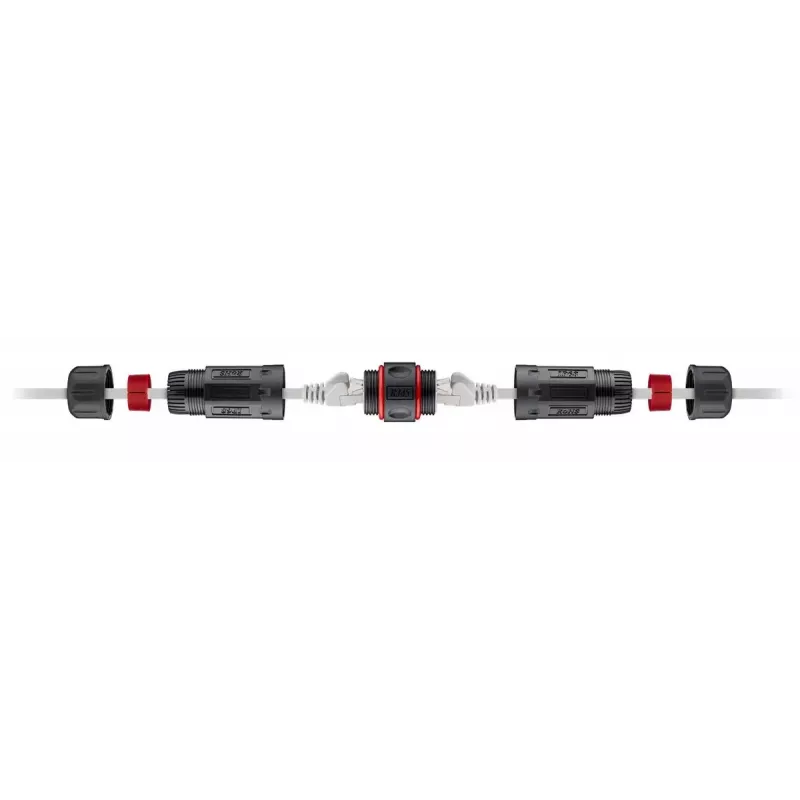 Goobay Kabelzubehör 79566 Schwarz 250 MHz 2x RJ45