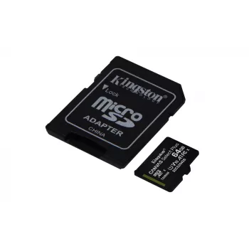 Kingston Technology Canvas Select 64GB micSDXC Plus 100R A1 C10 Karte + ADP