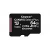 Kingston Technology Canvas Select 64GB micSDXC Plus 100R A1 C10 Karte + ADP