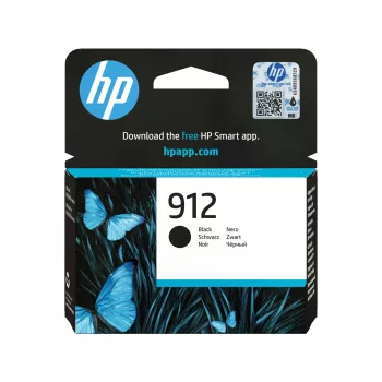 HP 912 Schwarze Original-Tintenpatrone, Schwarz, 1 St., 250 Seiten