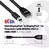 CLUB3D Mini DisplayPort auf DisplayPort 1.4 Verlängerungskabel 8K60Hz DSC1.2 HBR3 HDR M/F 1m/3,28 ft