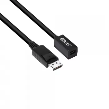CLUB3D Mini DisplayPort 1.4 auf DisplayPort Verlängerungskabel 8K60Hz DSC 1.2 HBR3 HDR bidirektional F/M 1m/3,28ft