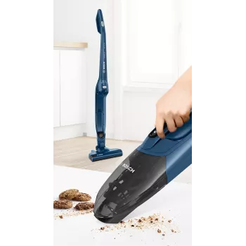 Bosch Serie 2 BBHF216 Akku-Staubsauger/Elektrischer Besen 2-in-1 Akku-Staubsauger Batterie Trocken Beutellos Blau