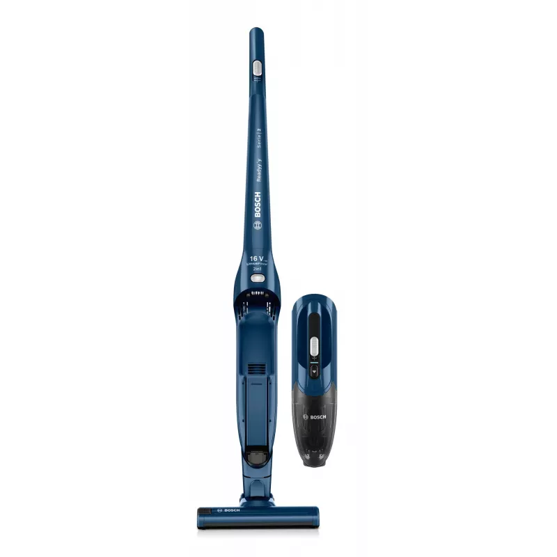 Bosch Serie 2 BBHF216 Akku-Staubsauger/Elektrischer Besen 2-in-1 Akku-Staubsauger Batterie Trocken Beutellos Blau