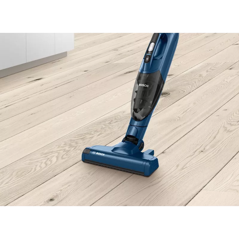 Bosch Serie 2 BBHF216 Akku-Staubsauger/Elektrischer Besen 2-in-1 Akku-Staubsauger Batterie Trocken Beutellos Blau