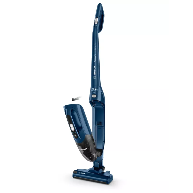Bosch Serie 2 BBHF216 Akku-Staubsauger/Elektrischer Besen 2-in-1 Akku-Staubsauger Batterie Trocken Beutellos Blau