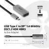 CLUB3D USB Type C zu DisplayPort 1.4 8K60Hz HBR3 Aktivadapter