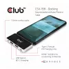 CLUB3D USB Type C 4-in-1 Hub auf HDMI™ 4K60Hz USB Type C PD / USB Type A / Audioanschluss