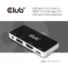 CLUB3D USB Type C 4-in-1 Hub auf HDMI™ 4K60Hz USB Type C PD / USB Type A / Audioanschluss