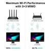 TP-Link Archer C80 Wireless Router Gigabit Ethernet Dual-Band (2,4 GHz / 5 GHz) Schwarz