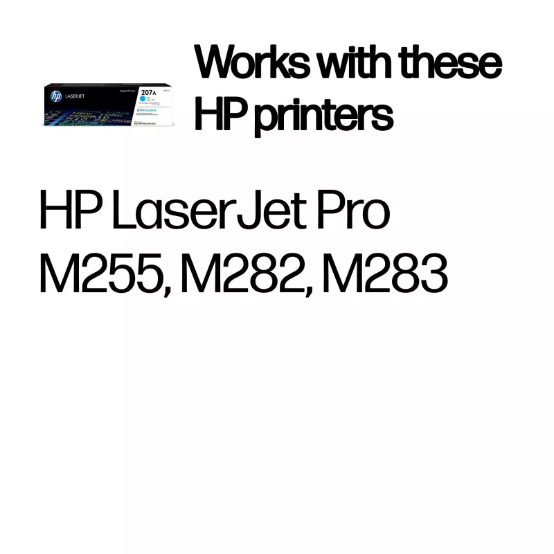 HP 207A Cyan Original LaserJet Tonerkartusche, 1250 Seiten, Cyan, 1 Stk.