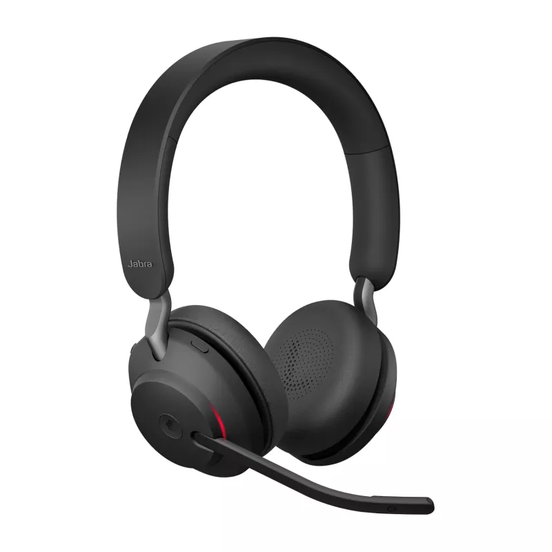 Headset Jabra Evolve2 65 USB-A Schwarz MS Ladegerät Stand Stereo