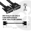 CLUB3D DVI-D Dual Link (24+1) Kabel bidirektional M/M 10m/32,8ft 28AWG