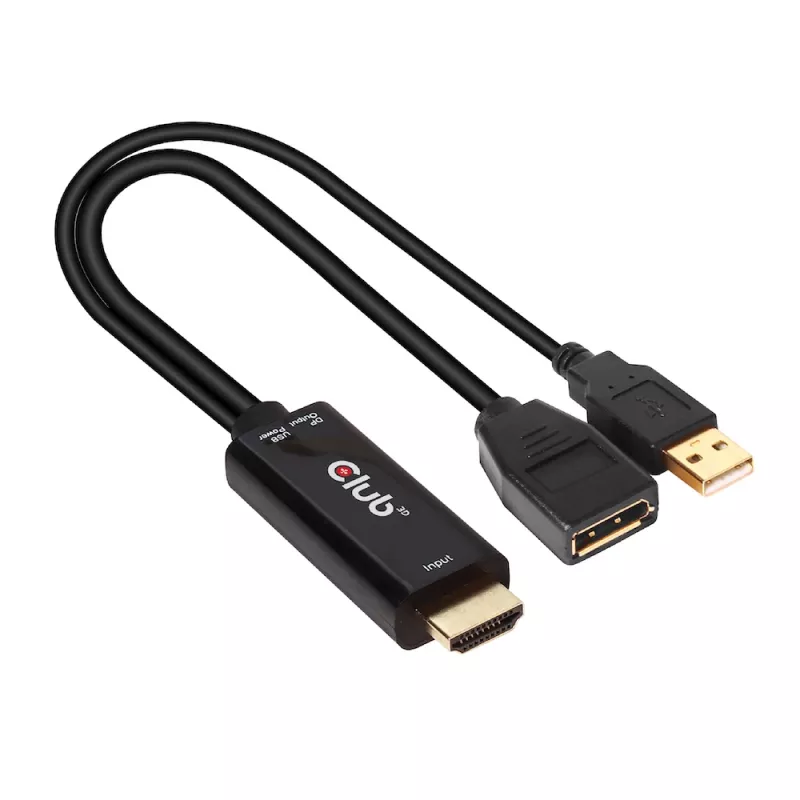 CLUB3D CAC-1331 Videokabel-Adapter 0,25 m HDMI DisplayPort Schwarz