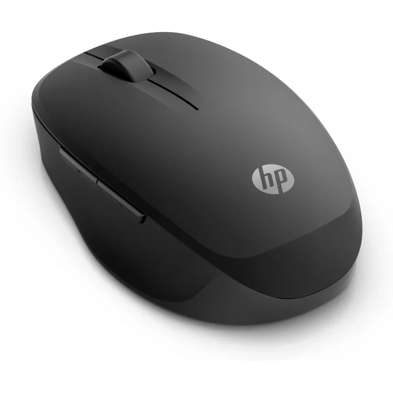 HP Dual Mode Black Mouse 300, Rechtshänder, Optisch, RF Wireless, 3600 DPI, Schwarz