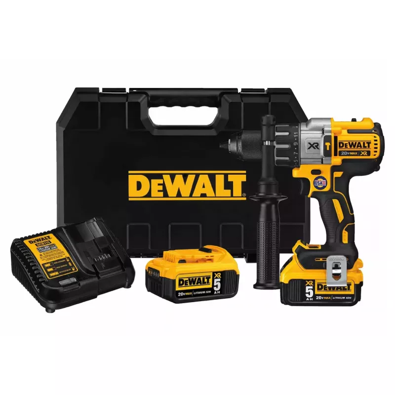 Akku-Bohrschrauber DeWalt DCD996P2 18V Li-Ion 5Ah Schnellspannbohrfutter 3-Gang, 95 Nm, 2,1 kg, Schlagbohren