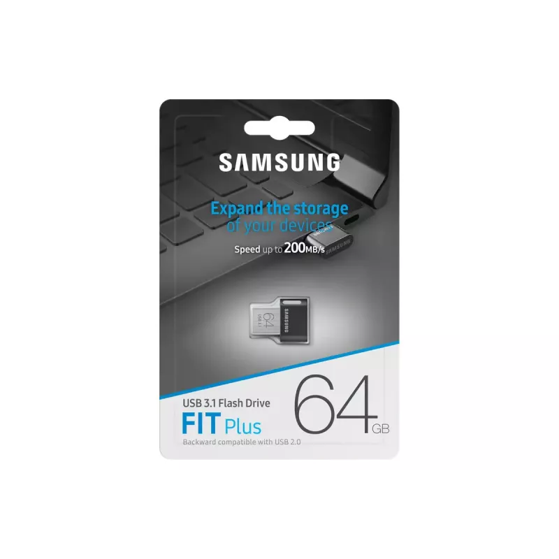 Samsung MUF-64AB USB-Stick 64 GB USB Type-A 3.2 Gen 1 (3.1 Gen 1) Grau, Silber