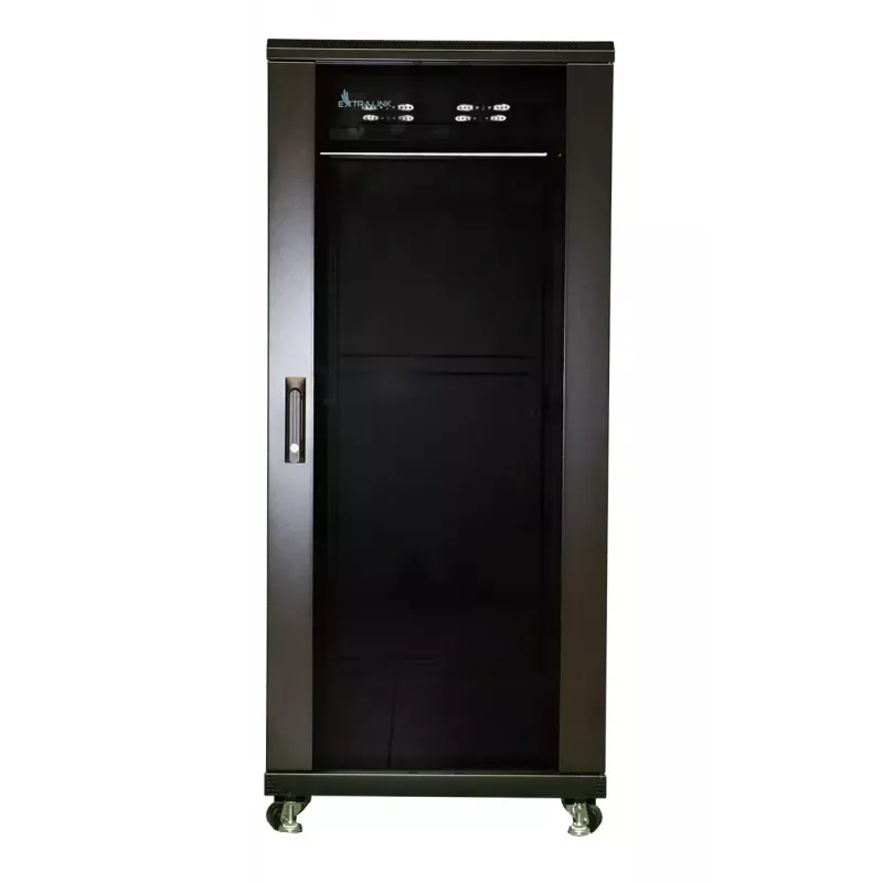 Wandmontierter Schrank Extralink 37U 600X1000 Schwarz 1200 kg Tragfähigkeit
